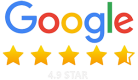 Google 4.9 stars - White Text -2